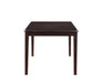 Gia 5 Pc 60" Dining Table & 4 Chairs-Ebony