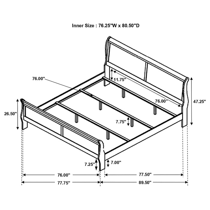 Louis Philippe Bedroom Set