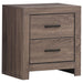 Brantford 2-drawer Nightstand Barrel Oak image