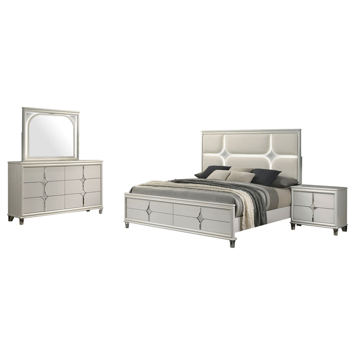 Olivia 4 & 5 Piece Bedroom Set E.King, Queen, & Cal.King