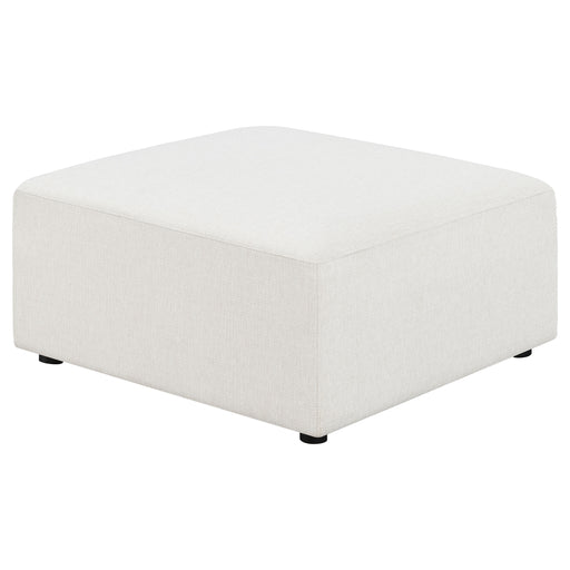 Freddie Upholstered Square Ottoman Pearl image
