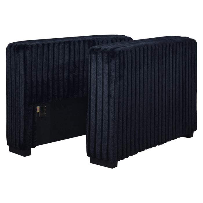 Bliss Set Of 2 Arms For Sectional-Midnight