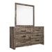 Misty Lodge Mirror- Greige