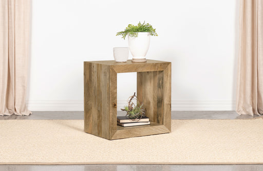 Benton Rectangular Solid Wood End Table Natural image