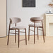 Royce Counter Chair W/Walnut Metal Frame-Toast (2 Per Carton)