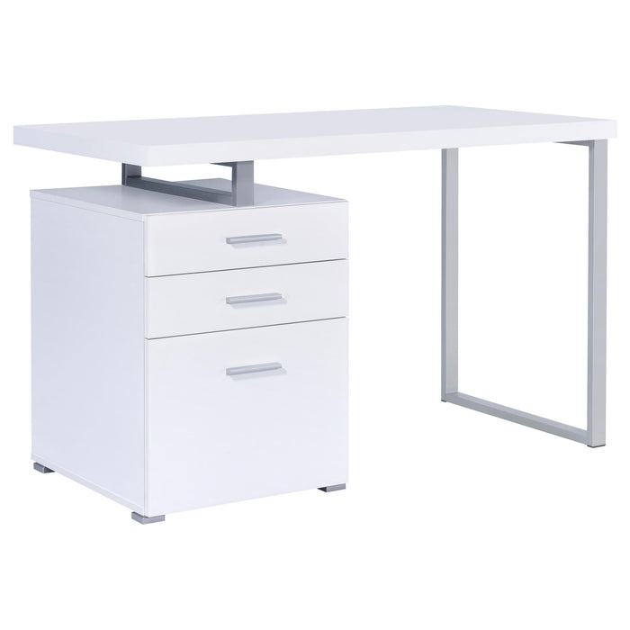 Brennan 3-drawer Office Desk White image