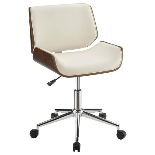 Addington Adjustable Height Office Chair Ecru and Chrome image
