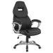 Bruce Adjustable Height Office Chair Black and Silver image