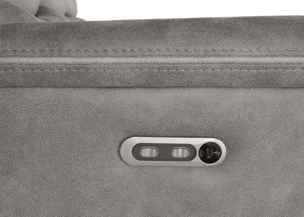 Kamari Sofa W/Pwr Hr & Fr-Gray