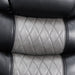 Nikko Console Loveseat W/Pwr Fr-Black/Gray