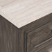 Lisbon Marble Top Nightstand-Gray