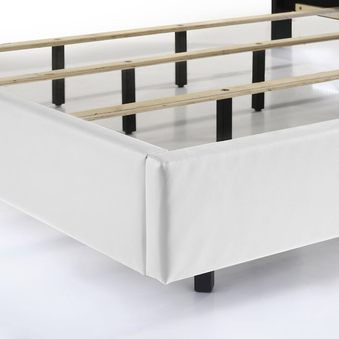 Europa 6/0 Wk Headboard, Footboard & Slats-White