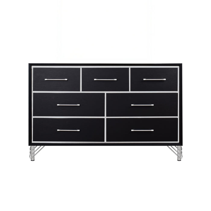 Ava 7 Drawer Dresser-Ebony