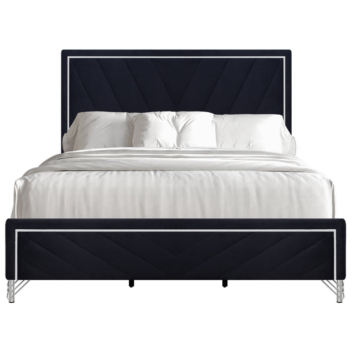 Ava 6/6 Ek Headboard, Footboard & Slat Kit-Ebony