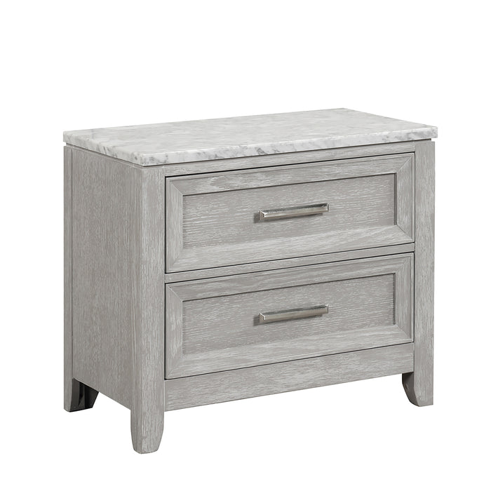 Fiona Nightstand-Mist Gray