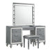 Valentino Dressing Table Mirror (Bulbs Not Included)-Silver