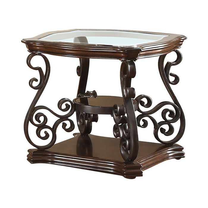 Occasional Traditional Dark Brown End Table