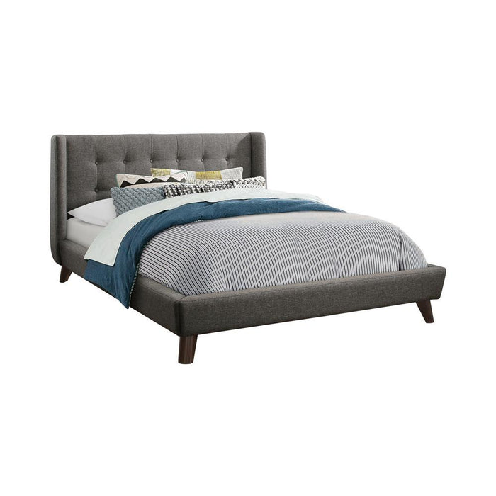 Carrington Grey Upholstered California King Bed