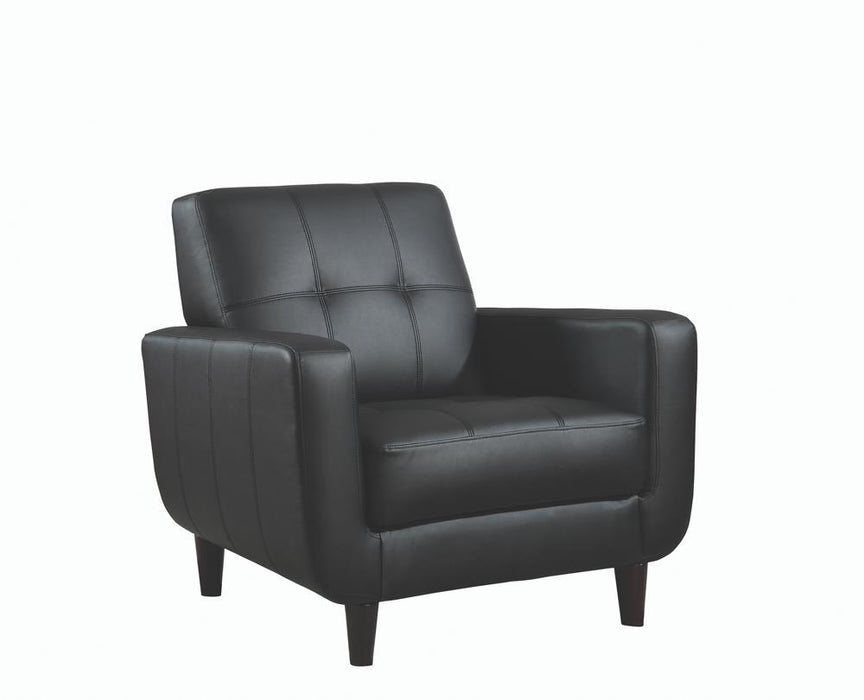 Aaron Padded Seat Accent Chair Black