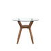 Oscar Counter Table Base For Glass Top Ctr Table-Walnut
