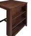 Gia 3 Pc 30" Storage Counter Table & 2 Chairs-Cherry
