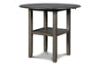 Gia 3 Pc 42" Counter Drop Leaf Table & 2 Chairs-Gray