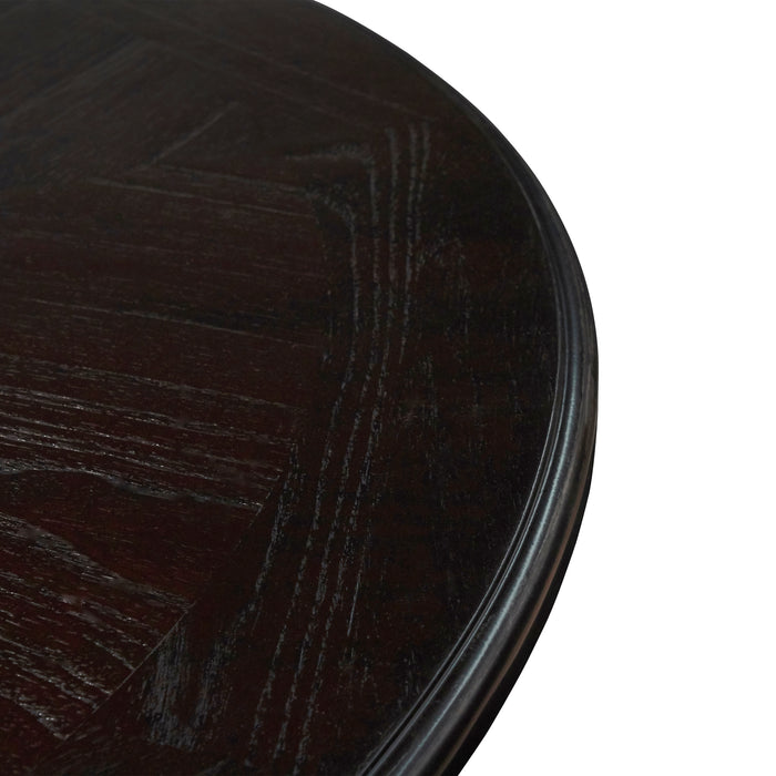 Gia 5 Pc 47" Round Dining Table & 4 Chairs-Ebony