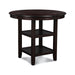 Gia 5 Pc 42" Round Counter Dining Table & 4 Chairs-Ebony