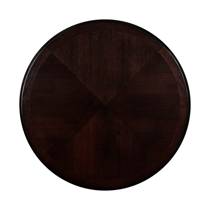 Gia 5 Pc 42" Round Counter Dining Table & 4 Chairs-Ebony