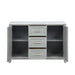 Fiona Marble Top Dining Buffet/Server-Mist Gray