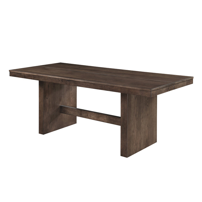 Kody Rectangle Dining Table Base-Dk Walnut