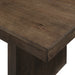 Kody Rectangle Dining Table Base-Dk Walnut