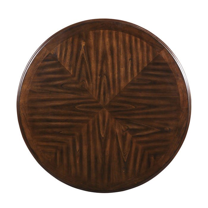 Amy 5 Pc 47" Round Dining Set-Cherry