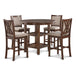 Amy 5 Pc 42" Round Counter Dining Set-Cherry
