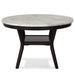 Celeste 48" Round Dining Table-Espresso/Faux Marble