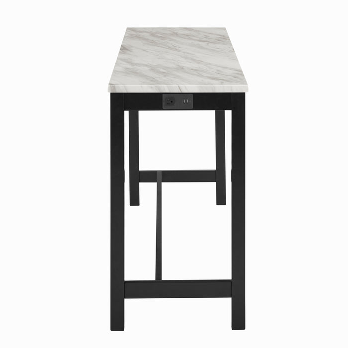 Celeste Theater Bar Table W/ 3 Stools-Black