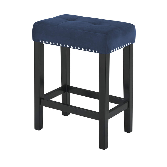 Celeste Theater Bar Table W/ 3 Stools-Blue