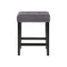 Celeste Theater Bar Table W/ 3 Stools-Gray