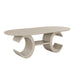 Gwendolyn Oval Dining Table Base-Cerused Taupe