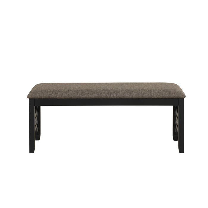 Potomac Dining Bench-Brown/Black