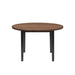 Potomac 48" Round Dining Table & 4 Chairs-Brown/Black