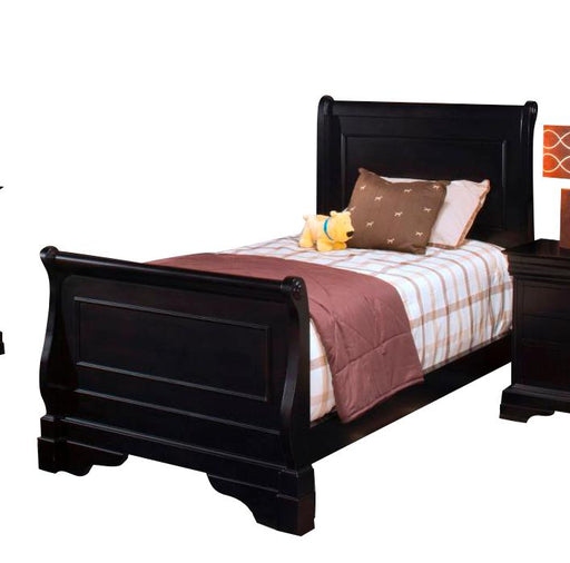New Classic Belle Rose Youth Full Sleigh Bed in Black Cherry image