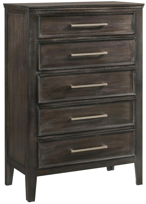 New Classic Furniture Andover 5 Drawer Chest in Nutmeg image