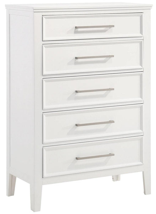New Classic Furniture Andover 5 Drawer  Chest  in White image