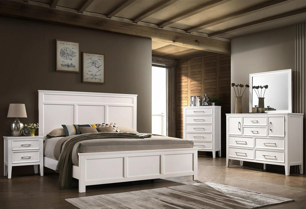 New Classic Furniture Andover 2 Drawer  Nightstand  in White