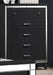 New Classic Furniture Valentino 5 Drawer Chest in Black image