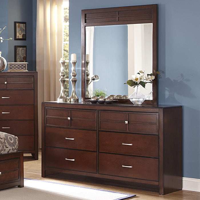 New Classic Kensington Mirror in Burnished Cherry