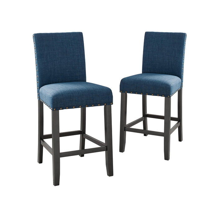 CRISPIN MARINE BLUE COUNTER CHAIR- (2/Ctn)