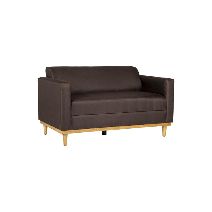 AIDEN LOVESEAT W/2 THROW PILLOWS-CHOCOLATE