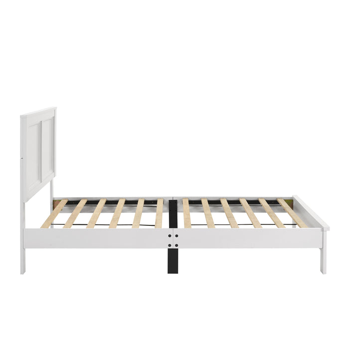 ARIES 4/6 F PANEL BED-HB/FB/RAILS-WHITE